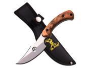 Tom Anderson Fixed Blade 8 Burl Wood Handle with Sheath