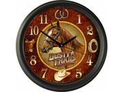 Amer Expedition Vintage Dusty Trails Tack Saddle Co Clock