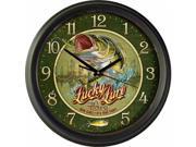 Amer Expedition Vintage Lucky Lure Bait Tackle Co Clock