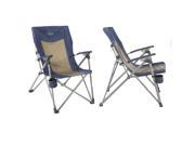 Kamp Rite 3 Position Hard Arm Reclining Chair w Cup Holder