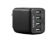 LVSUN 20w 4A 4 Port USB Charger Universal Travel Charging Hub Wall Charger fit for Iphone 6 Iphone 6 Plus Iphone 5S 5C Ipad Air Ipad Mini galaxy S6 and S6