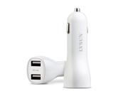 LVSUN 24W 4.8A 2.4A*2 Dual USB Car Charger cell PHone charger for Iphone 6 6 Plus 5s 5c 5 Ipad Air Ipad Mini galaxy S6 and S6 Edge Galaxy S5 4 Galaxy Tab