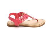 SUNNY DAY JAYDEN 21 WOMEN S GOLD TONE T STRAP DESIGN Sandals Flip Flops