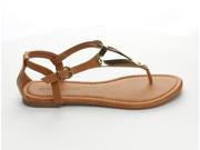 SUNNY DAY ATINA 65 WOMEN S FAUX LEATHER GOLD TONED METALLIC Sandals Flip Flops