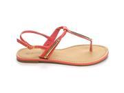 SUNNY DAY STENO 29 WOMEN S GOLD TONED PLAQUE Sandals Flip Flops
