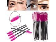 MakeupAcc® 50pcs Makeup Disposable Eyelash Mini Brushes Mascara Wands Applicator 50pcs Black