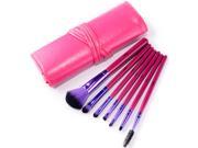MSQ 7pcs High Quality Makeup Brush Sets with Red Leather Bag