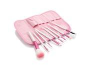 MakeupAcc® Makeup Kits 8pcs Professional Cosmetic Makeup Brush Set with Pink Bag Pink