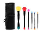 MSQ 6 Pcs Paragraph Headed Portable Professional Makeup Brush Set Beauty Tools