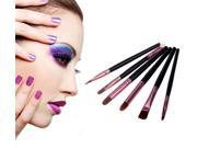 MakeupAcc® 6pcs Makeup Eye Shadow Eyeshadow Nose Shadow Eyeliner Brush Set Tool Kits 6 Pcs Black