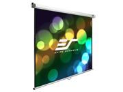 Elite Screens M100s Manual Ceiling wall Mount Manual Pull Down Projection Screen 100 1 1 Aspect R