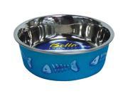 Loving Pets Fish Bella Bowl for Cat X Small 1 2 Pint Metallic Ocean Blue LP7750 LOVING PETS INC