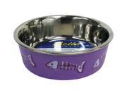 Loving Pets Fish Bella Bowl for Cat X Small 1 2 Pint Lilac LP7751 LOVING PETS INC