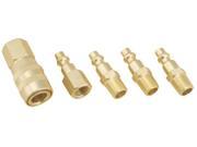 5PC SOLID BRASS COUPLER SET