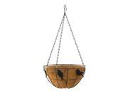 Panacea 84252 Perching Birds Hanging Basket With Coco Liner