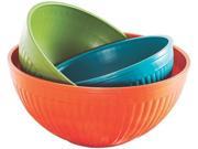 Nordic Ware 60039 Prep Serve Mixing Bowls Set Of 3 Assorted Colors