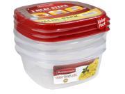 Newell Rubbermaid Home 1777166 Durable Food Container 3.2 Cup Square Each