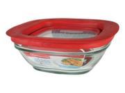 Rubbermaid 2856003 Glass Food Storage Container 2.5 Cup Square