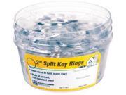 Hy Ko KB111 BKT Split Key Ring 2 Steel