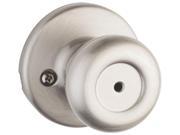 Kwikset 300T 15 CP Privacy Door Knob Satin Nickel