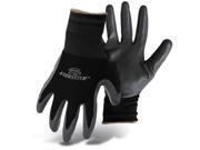 Jobmaster Nylon Gloves With Nitrile Palm For Men Large Black Boss Mfg Co