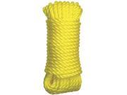 Ben Mor 60148 Twisted Polypropylene Rope 3 Strands 1 4 x 100 Yellow