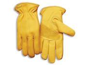 Leather Grain Cowhide Work Gloves W Heatkeep Large Kinco Gloves 198HK L