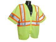 Radians SV22 3ZGM 2X Saftey Vest Class 3 Economy Mesh Green 2X Large