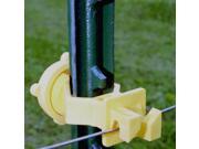 25 Bag Screw On T Post Insulator For Use With Studded T Post Yellow ZAREBA