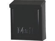 Black Metal Upright Mailbox With Lock