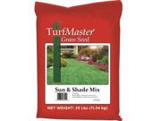 TurfMaster 28 08552 Sun Shade Mix Grass Seed 25 Lbs