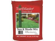 TurfMaster 28 08551 Sun Shade Mix Grass Seed 10 Lbs