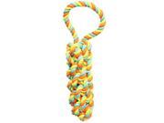 Chomper WB15531 Rope Monkey Fist Tug Dog Toy Assorted Colors