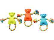 Chomper WB15502 TPR Monkey Tug Dog Toy Large Assorted Colors