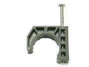 Warwick Hanger 170-50 Half Clamps With Barbed Nail, Black, 1/2 Warwick Hanger 170-50 Half Clamps With Barbed Nail, Black, 1/2