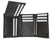 Men s Genuine Leather Tri fold