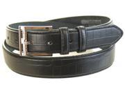 Mens Casual Black Leather Belt Size Small