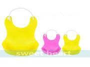 Fashion Washable Safe Plastic Infant Feeding Products Baby Kids Waterproof Bibs Grease Proof Practical Four Color One Size