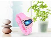 Girls products Ceramic LED Watches of Aircraft Shape Waterproof Dazzle Colour Students Watches Girls Gift
