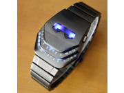 LED Electronic Watch new masked men Style Blue Light Shock proof Alloy Wrist Watch