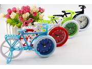 Desktop Alarm Clock Lifelike Bicycle Shape Alarm Clock Household Desktop Furnishing Articles Table Clocks ABS Bicycle Model