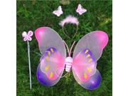 Butterfly Wings Three piece Suit Children s Christmas Performance Props Color Random