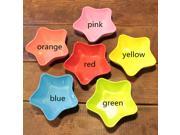 Creative Fruit Tray Five pointed Star Shape Tray Plastic Dining Table Decoration Articles Candy Color Fruit Tray New Children s Bowl