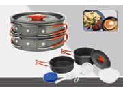 Camping Pot Suit Including of Frying Pan Small Pot Bowl and Spoon 1 2 People Camping Cookware Cooking Pots