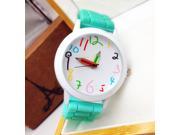 Geneva Pencil Pointer Watches Silicone Metal Country Style Unisex Sports Leisure Silicone Jelly Watches