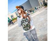 Youth Products Computer Backpack of Korean Style PU Leather Printing Craft Unisex Trendy Student Backpack Bag