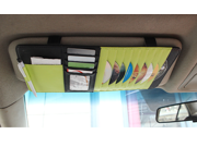 Car Suede CD Clip 34.5×16cm Colorized 9 Pieces CD Card Slot Multi function Visor and Card Class Pen Clip Bill Fold