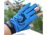 Fingerless Gloves Cloth 3 Color 1 Pair Fishing Tackle Bareness 3 Fingers Breathable Anti slip Wearproof Fishing Gloves