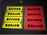 Vehicle Reflective Stickers 10*3CM 5 Sets Packages Eye catching Car Door Safety Warning Reflective Stickers