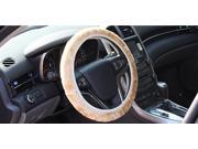 Elegant Automobile Steering Wheel Covers 3 Colors Wool Spinning Handlebar Grips Trendy Popular Car Steering Wheel Covers